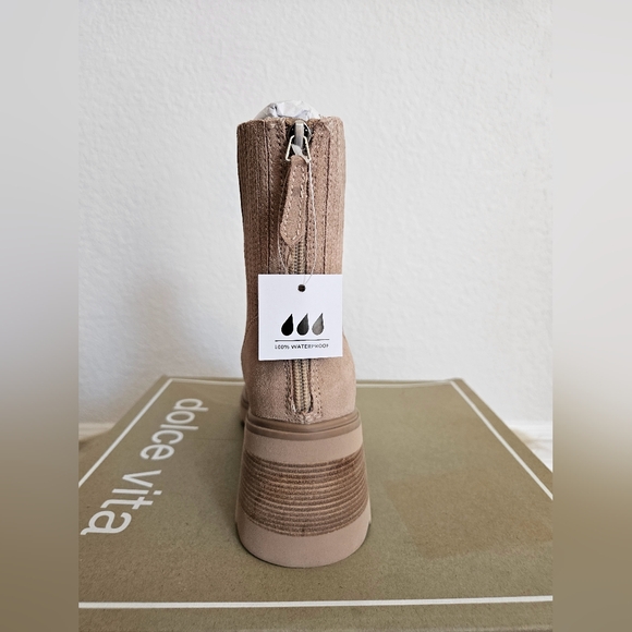 Dolce Vita Women's Beige Heeled Boots - Picture 3 of 4